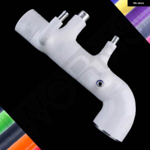 スバル シリコーン 吸気誘導ホース パイプキット インプレッサ WRX STI GC8 EJ20 VER 5 6 1998-2000 1999 - WHITE