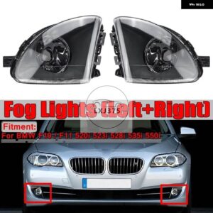 BMW 5シリーズ F10 F11 520I 523I 528I 535I ANGELOVEペア フロント フォグライト ドライビングランプ - Left