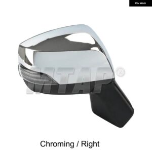 スバル 社外バックミラー バックミラー ASSY フォレスター 2013 2014-2017 LED ライト + 加熱 + 電動折りたたみ 9ピ - 9-PINS Chrome (RH)