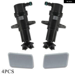 BMW フロント ヘッドライト ウォッシャーノズルジェット/カバー キャップシェル未塗装 X3 E83 LCI 2006-2010 M 空力キット - 4pcs