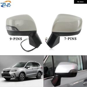 スバル 車外側ドアバックミラー ASSY フォレスター 2013-17 9ピンウィンカー付き加熱折りたたみ - 7 Wires Left