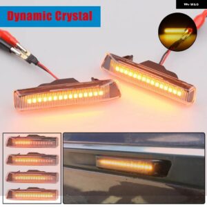 BMW フロントウイングスモークレンズ ダイナミック LED サイドマーカー リピーターインジケータライト 63132492179 63137164491 X5 E53 E36 - Dynamic Crystal
