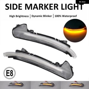アウディ 2個 ダイナミック ウィンカー LED A6 C7 RS6 4G 流れるサイドミラー ライト シーケンシャル フラッシャー 2013 2014 2015 2017 2018 - dynamic　crystal