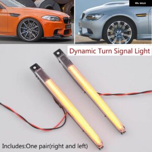 BMW 5シリーズ F10 M5 E70 E71 X5 X6 M E82 M クーペ LED ダイナミック ウインカーアンバー サイドマーカー ライト ウィンカーランプ - Dynamic Crystal