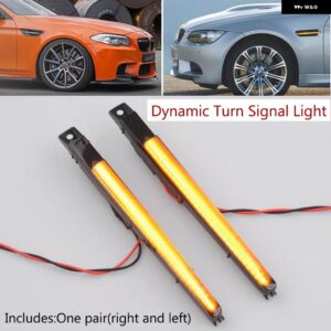 BMW 5シリーズ F10 M5 E70 E71 X5 X6 M E82 M クーペ LED ダイナミック ウインカーアンバー サイドマーカー ライト ウィンカーランプ - Dynamic Smoked