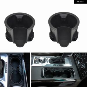 ランドローバー LR087454 LR3 LR4 38596 レンジローバー スポーツセンターコンソール フロントカップホルダー 挿入カースタイリング - 2 pcs BLACK