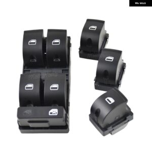 アウディ 1ピース A4 B6 A4 B7 2003-2008 電力 マスターウィンドウ スイッチ ボタン 8E0959851B 4F0959855A - set