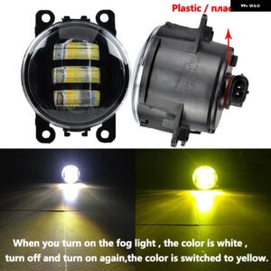 ランドローバー 1ペア LED フォグライト フロントバンパー フォグランプ DRL 12V ディスカバリー 4 レンジローバー スポーツ L320 フェイスリフト 2010-2013 - LED-Double light