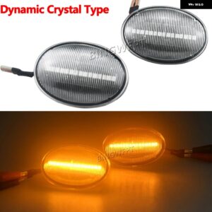 BMW ペア流れる ウィンカーライト ダイナミック LED サイドマーカー サイドインジケーター ウインカー MINI COOPER R55 R56 R57 R58 R59 2007-2013 - Dynamic Crystal