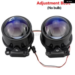 ランドローバー 2 X 車 フォグライト アセンブリ LED DRL デイタイム ランニングライト 12V レンジローバー ディスカバリー 4 フリーランダー 2 LR2 - Blue-No bulb