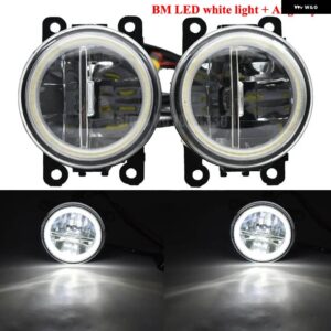 スバル 2 X LED レンズ フォグライト 30ワット フロント フォグランプ アセンブリ インプレッサハッチバック 2011-19 - BM-Angel eye