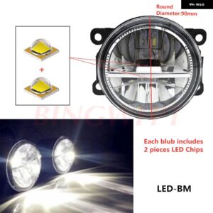 スバル 2ピース/ペア LED フォグランプ フォレスター WRX STI BRZ XV レガシィ ジャスティ アウトバック インプレッサ レヴ - LED-BM