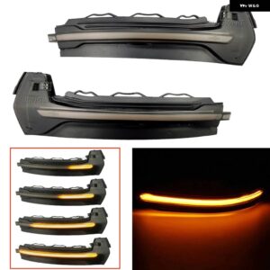 アウディ LED ウィンカー ダイナミック クリスタル A3 S3 RS3 8V サイドミラー ライト点滅ウインカーインジケーター 2013 2015 2017 2018 クリア - Yellow