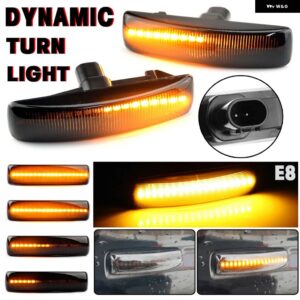 ランドローバー 2個 レンジローバー スポーツディスカバリー 3 4 フリーランド 2 ウィンカー LED サイドマーカー - Smoky black
