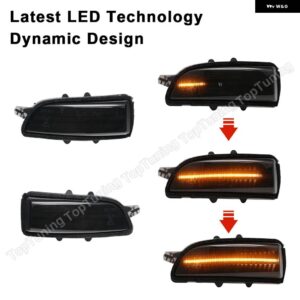 ボルボ 2X S40 S60 S80 C30 C70 V40 V50 V70 サイドミラー インジケーター ダイナミック LED ウィンカーライト ウインカー - Smoke Dynamic