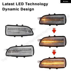 ボルボ 2X S40 S60 S80 C30 C70 V40 V50 V70 サイドミラー インジケーター ダイナミック LED ウィンカーライト ウインカー - Clear Dynamic