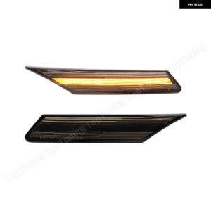 ポルシェ 2X タイカン 4S セダン 2020-UP アンバー バンパー フェンダー LED サイド マーカー ライト ターン シグナル インジケ - smoke