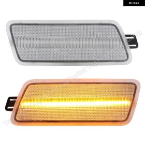 アウディ A6 C6 38657 フロント LED サイドマーカー ライト スモーク/クリアランプ OEM ナンバー: 4F0945071 4F0945072 2個 - clear