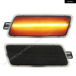 アウディ A6 C6 38657 フロント LED サイドマーカー ライト スモーク/クリアランプ OEM ナンバー: 4F0945071 4F0945072 2個 - smoke