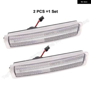 BMW LED フロント サイドマーカー ランプ フェンダー ライト Z3 ロードスター M クーペ 1997-2002 ロードスターコンバーチブル 2 ドア 1996-2002 - clear
