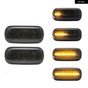 アウディ ダイナミック LED サイド マーカー ライト A3 S3 8P 2003-2008 A4 S4 RS4 B7 2004-2008 A6 S6 RS6 C5 C6 ウィンカーランプ OEM:8E0949127 - Dynamic Smoke Lens
