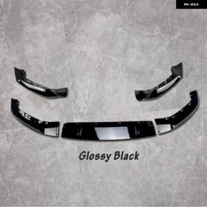 BMW 5シリーズ G30 G31 G38 520I 530I 540I M550I M スポーツ M パフォーマンス フロントバンパー リップ スポイラー フロントリップカバー ガード - Glossy Black-B