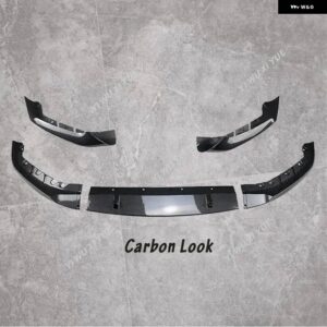 BMW 5シリーズ G30 G31 G38 520I 530I 540I M550I M スポーツ M パフォーマンス フロントバンパー リップ スポイラー フロントリップカバー ガード - Carbon Look B