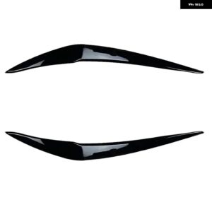 BMW F20 F21 フェイスリフト 116I 118I 120I 2015-2019 邪悪な ヘッドライト アイブロウ まぶたフロントランプライト アイブロウ ステッカー チューニング - Glossy black