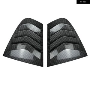 BMW F30 3シリーズ 318I 320I 325I 2013-2019 カースタイリングリアウィンドウルーバーリアウィンドウブラインドサイド羽口ルーバーベント - Carbon Look