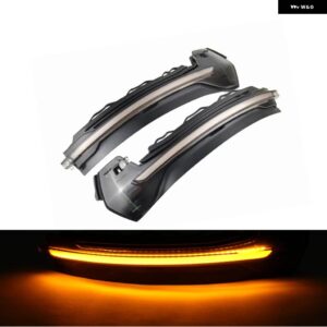 アウディ 2個 ダイナミック ウインカー A3 8V S3 RS3 サイドミラー ライト LED ウィンカー 2013-2018 矢印フラッシャー - yellow-crystal