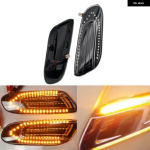 BMW 2個 車 ダイナミック ウインカー ミニクーパー F55 F56 F57 LED ウィンカー サイドマーカー ライト シーケンシャル 点滅ランプ 2014-2017 - Crystal Type