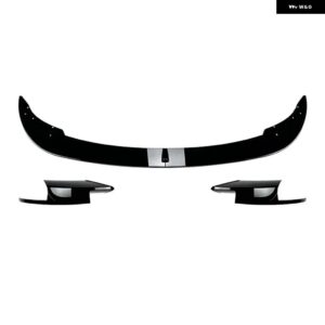 BMW F10 F11 M5 2011-2017 フロントバンパー スプリッターリップ スポイラー ディフューザーガードサイドスプリッターカバー リップ フォグランプ エアベン - Gloss Black A B