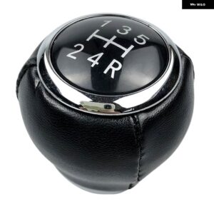 スバル 車 MT 5/6スピードレザー ギアスティックシフター レバー シフトノブ レガシィアウトバックフォレスターインプレッサ STI WRX - 5 Speed Black