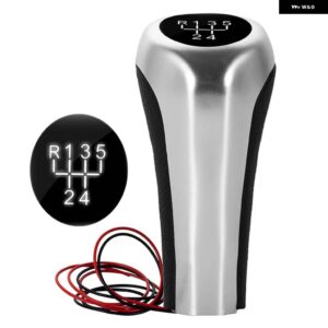 BMW スタイリング マニュアル ギア シフトノブ LED ライトシフター レバーシフター ペン E39 E60 E61 E46 E82 E87 E90 E91 E92 X1 X3 X5 M5 - WhiteLight 5 Speed