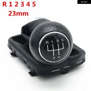 アウディ 12MM /23MM カースタイリングギア シフトノブ レバーシフター ゲートルブーツカバー ケース A3 S3 8L 1.6L 2001 2002 2003 - 23mm　r12345