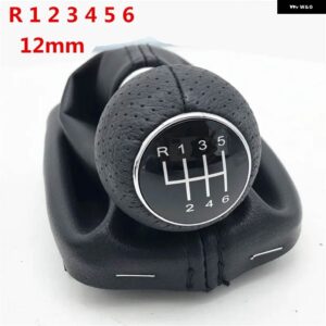 アウディ 12MM /23MM カースタイリングギア シフトノブ レバーシフター ゲートルブーツカバー ケース A3 S3 8L 1.6L 2001 2002 2003 - 12mm　r123456