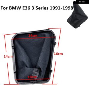 BMW レザー ギア シフトノブ ゲートルブーツカバー フレームレバーシフター カラー E36 3シリーズ E30 E34 E39 E81 E82 E87 E88 - For E36