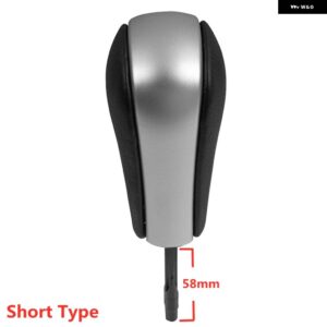 BMW E39 E46 E53 E60 E61 E63 E64 E83 E81 E82 E87 E90 E91 E92 E93 自動ギアシフトスティックノブレバーシフター スタイリング - Short Silver