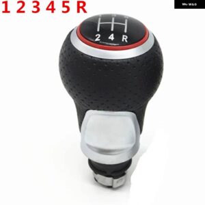 アウディ 12MM A4 S4 B8 8K A5 8T Q5 8R S ライン 2007-2015 ハンドスピードギア シフトノブ ゲートルブーツレバーハンドルヘッド防塵カバー - 1　2　3　4　5　r　red