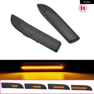ポルシェ LED ウィンカーランプインジケーターダイナミック サイドマーカー ライト パナメーラ 970 シャーシ G1 フェイスリフト前 2009 - Dynamic Smoked
