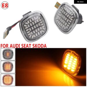 アウディ LED ダイナミック サイドマーカー ライトウィンカーシーケンシャルランプ A3 A4 B5 A8 D2 1994/02/01 - Dynamci Crystal