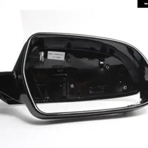 アウディ ブラックサイドミラー キャップカバー A6 C7 C7.5 S6 4G 2012-18 リアビューウイングケース左右 - Left side no hole