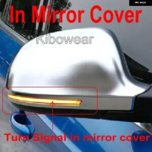 アウディ LED バックミラー インジケーターウインカーライトダイナミックウィンカー A3 S3 8P 2010 A4 S4 B8.5 A5 S5 RS5 2013 2016 - in mirror cover