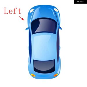 ボルボ 左右サイド加熱ウイングリアミラー ガラス XC60 2009-17 リアビュー - Left　side　LH