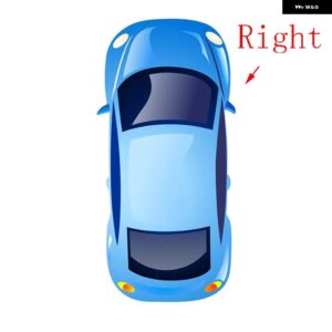 ボルボ 左右サイド加熱ウイングリアミラー ガラス XC60 2009-17 リアビュー - Right　RH
