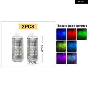 アウディ Q3 8U FY Q5 8R Q7 4L 4M 2012-23 足元ライトアクセサリー - 2PCS