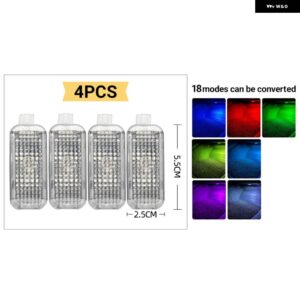 アウディ Q3 8U FY Q5 8R Q7 4L 4M 2012-23 足元ライトアクセサリー - 4pcs