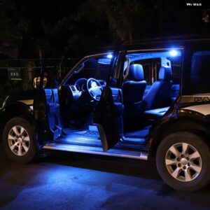 ジャガー XK XKR クーペ 2006-14 13個 車 LED インテリア ドームランプトランク ライトアクセサリー - blue