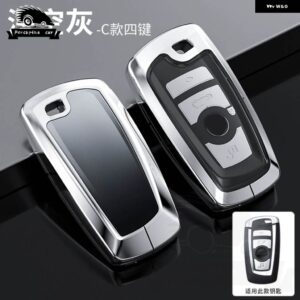 BMW 合金キーケースカバー F10 F11 F20 F30 F31 F34 E90 G30 X1 X3 E83 M2 F40 X4 M1 M3 M4シリーズ 1 2 3 5 7 - 4 grey