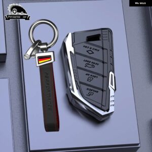 BMW 合金キーケースカバー バッグ F20 G20 G30 X1 X3 X4 X5 G05 X6 X7 G11 F15 F16 G01 G02 F48 アクセサリーホルダーシェルキーホルダー - silvery C